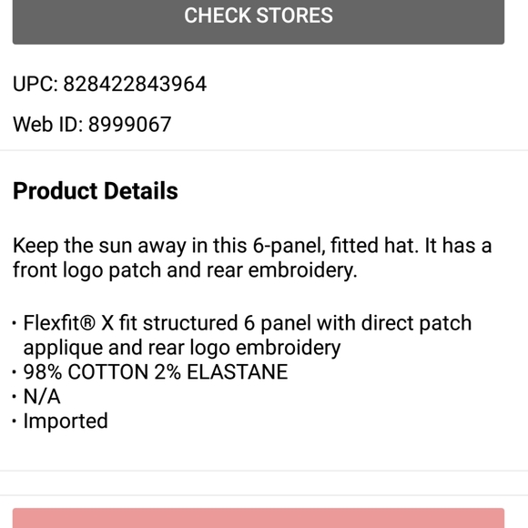 O'NEILL Men's Executive Black Logo Fitted Hat~L/XL - Picture 2 of 5